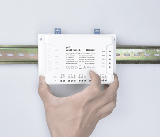 SONOFF 4CHPROR3 4-Gang Wi-Fi Smart Switch With RF Control - AC/DC Supply - Image 2