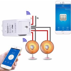 Sonoff WiFi Smart Dual Wireless Switch Work With Amazon Alexa,Google Home,Nest