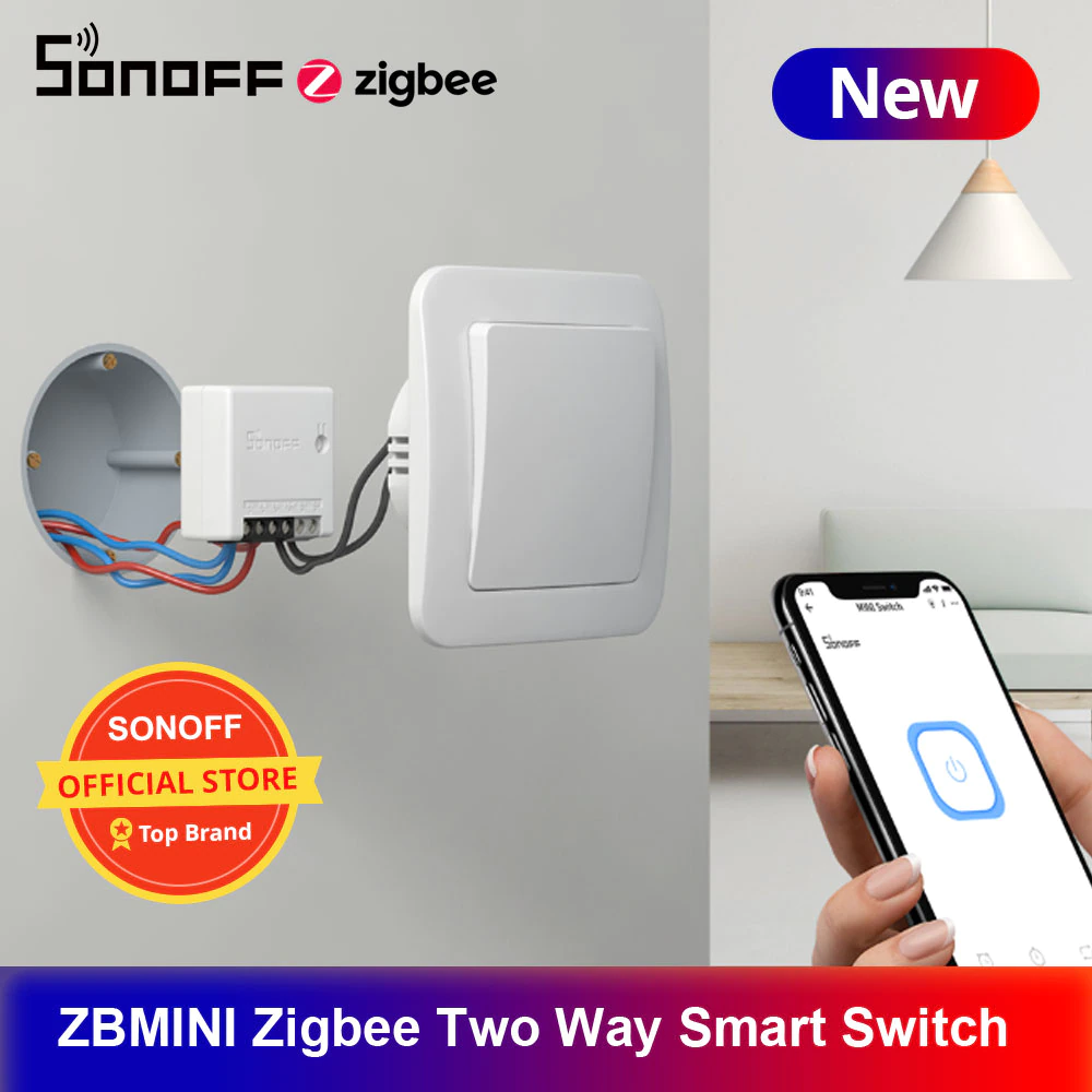 SONOFF ZBMINI Zigbee Two Way Smart Switch Turn traditional switch to Smart WiFi Switch With Timer Internet Work With AMAZON Alexa,google Home ,Nest