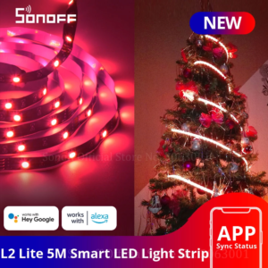 SONOFF L2 Lite LED Strip Light 5M EU Flexible Smart RGB Tape Lights