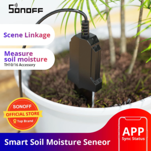 SONOFF MS01 WiFi Smart Garden Soil Moisture Sensor IP55 Waterproof Soil